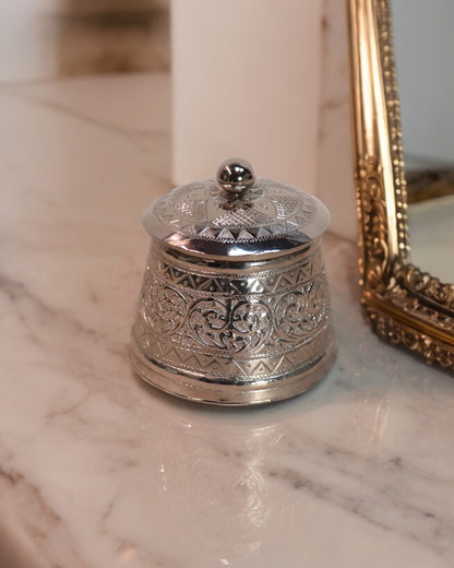 Vintage Indian Silver Plated Spice Box