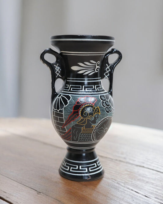 Vintage Mid 20th Century Greek Double Handled Amphora Vase