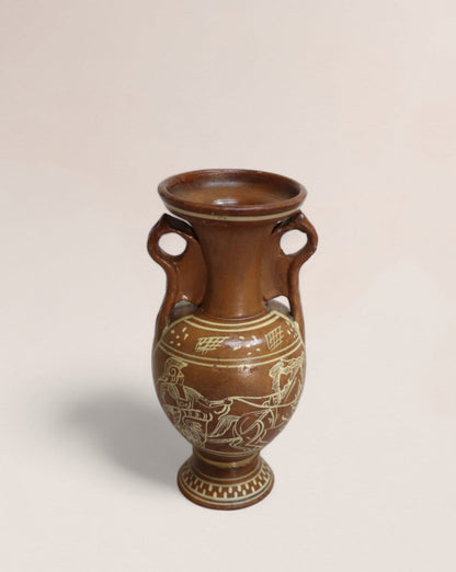 Vintage 1920s Greek Amphora Terracotta Small Vase