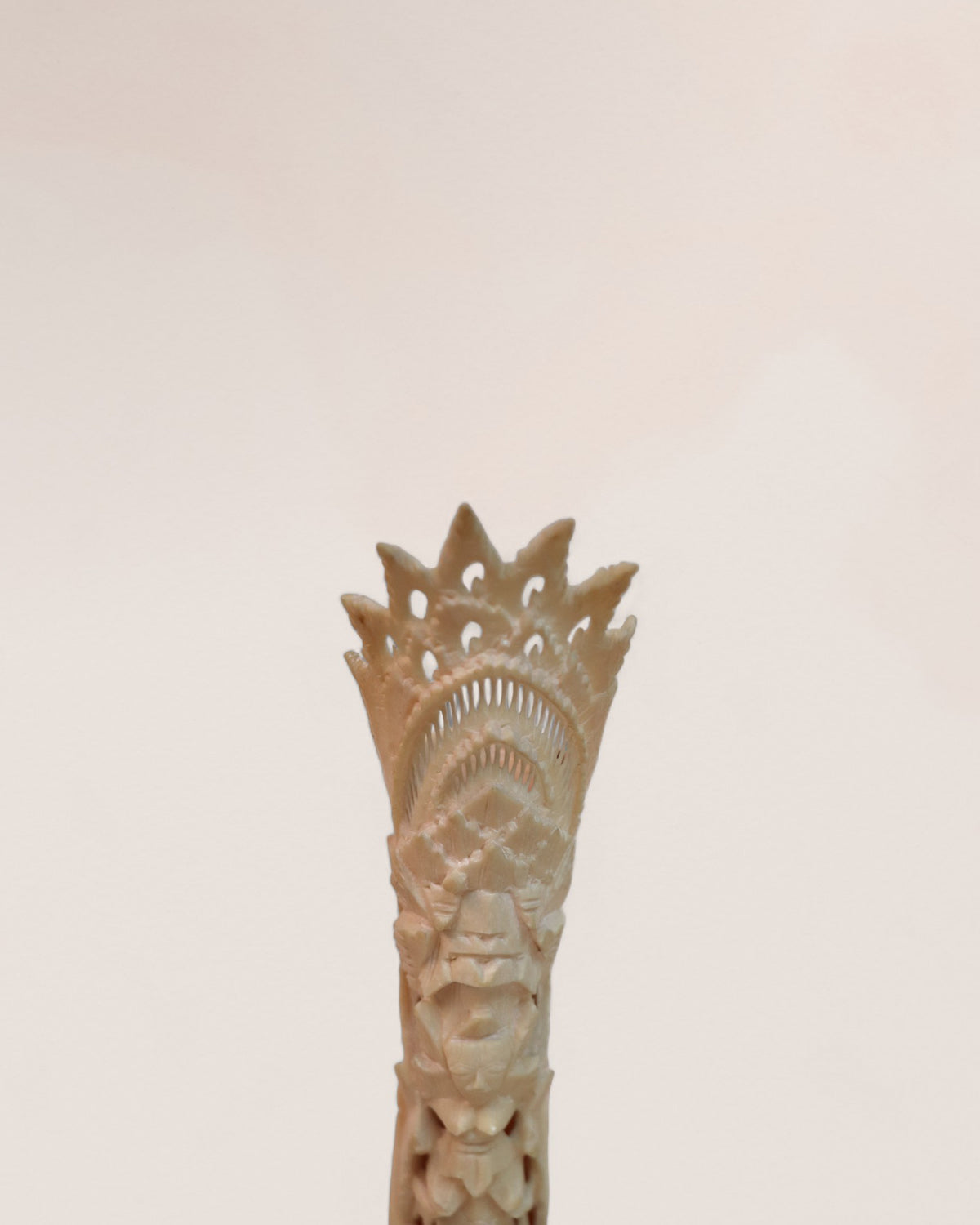 Vintage Totem Indonesian Bone Sculpture from Bali