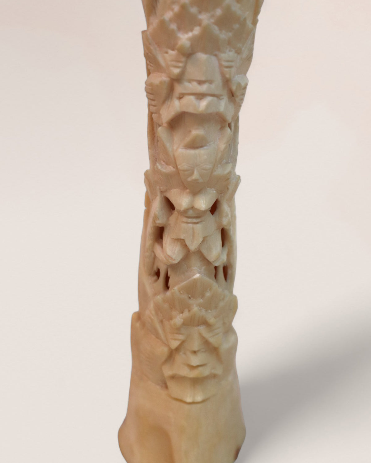 Vintage Totem Indonesian Bone Sculpture from Bali