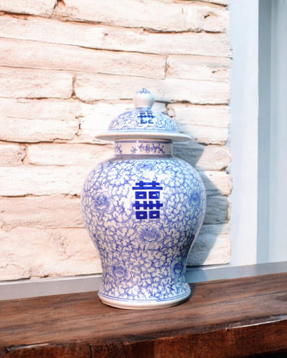 Early 20th Century Chinese 'Shuangxi' Baluster Lidded Vase