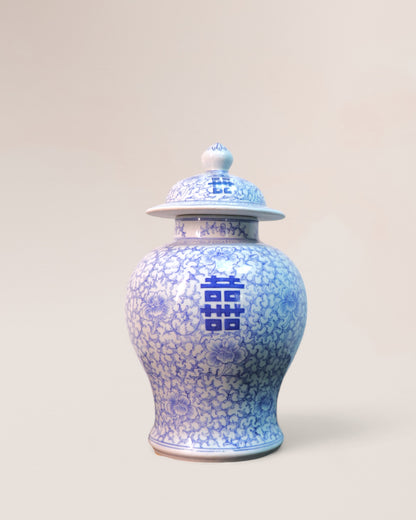 Early 20th Century Chinese 'Shuangxi' Baluster Lidded Vase