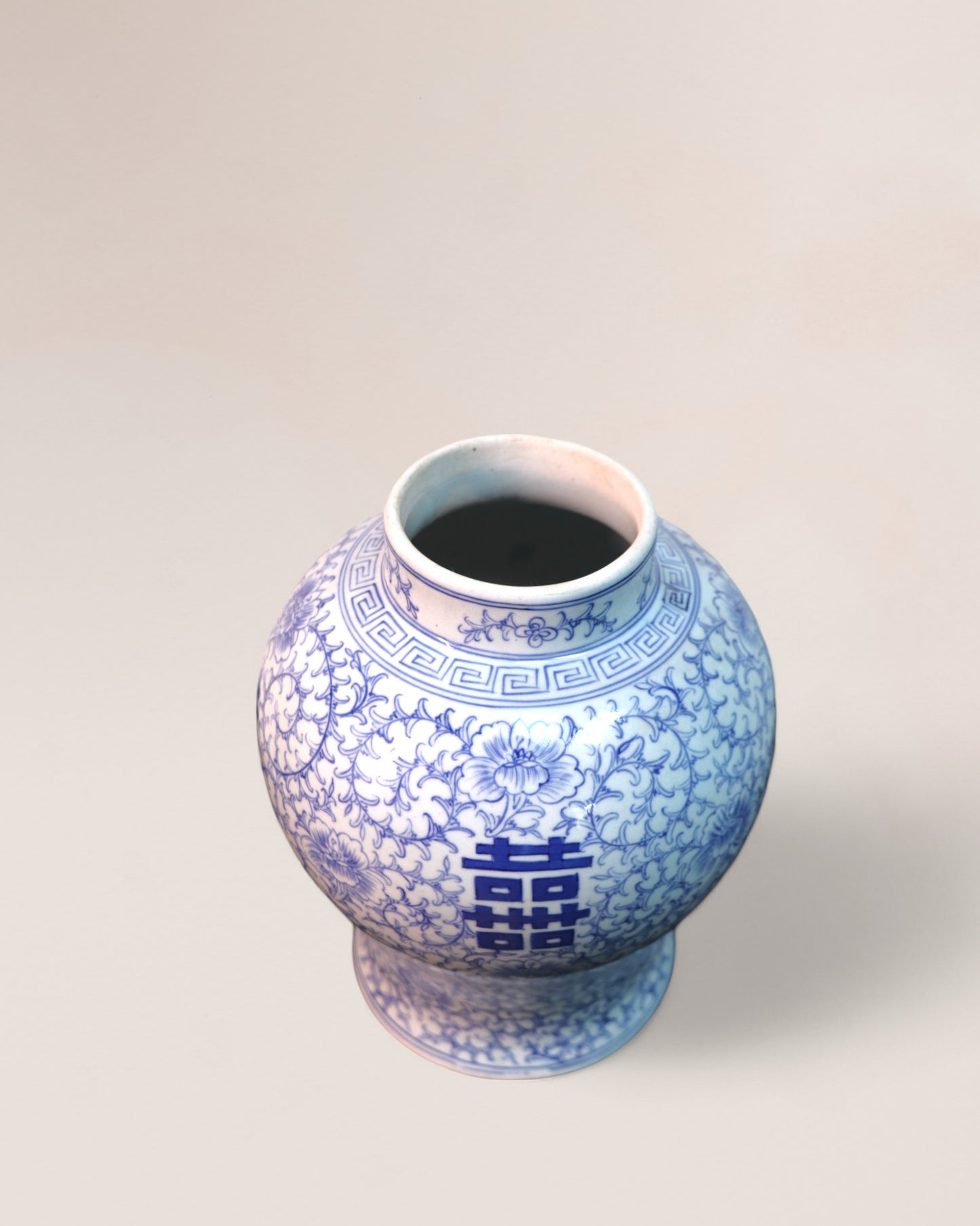 Early 20th Century Chinese 'Shuangxi' Baluster Lidded Vase